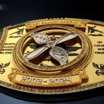 US Navy Retirement 24k Gold Championship Belt