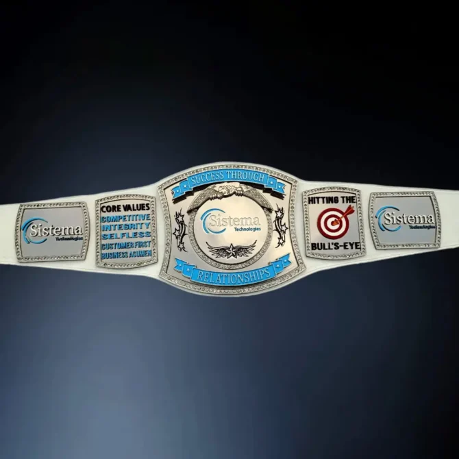 Crowned Spinner Custom Made Championship Belt