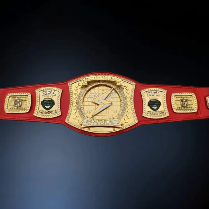 FANTASY FOOTBALL 24k Gold BELT SPINNER