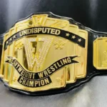 FFW PRO WRESTLING 24K GOLD CHAMPIONSHIP TITLE BELTS