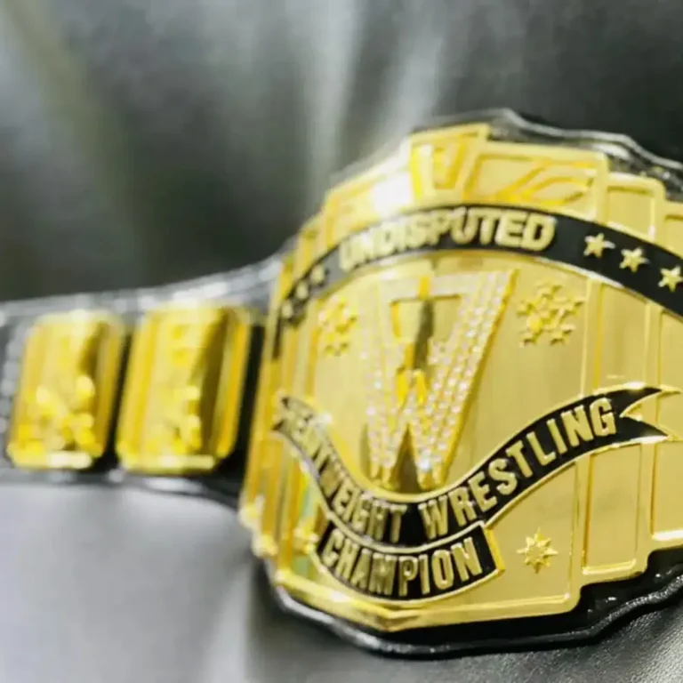 FFW PRO WRESTLING 24K GOLD CHAMPIONSHIP TITLE BELTS