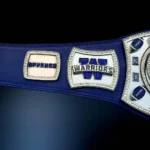 Fantasy Football Blue Strap Spinner Belt