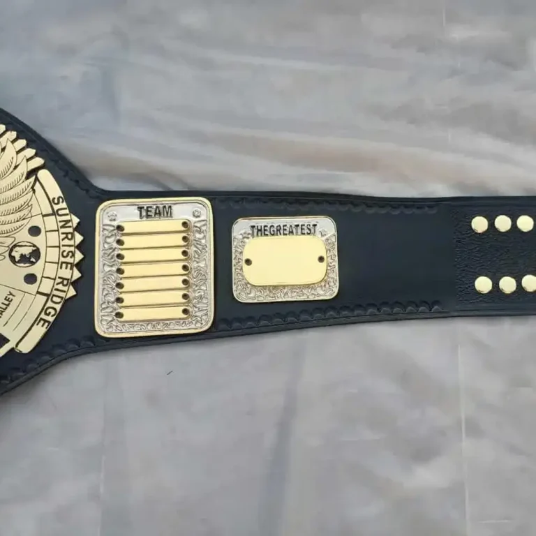 Tag Team 24k Gold Championship Title Belts