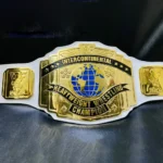 WHITE INTERCONTINENTAL 24K GOLD CHAMPIONSHIP BELT