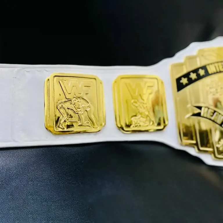 WHITE INTERCONTINENTAL 24K GOLD CHAMPIONSHIP BELT