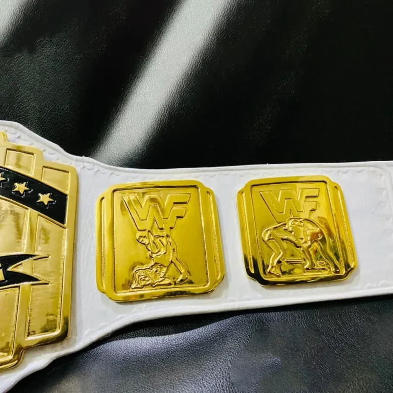 WHITE INTERCONTINENTAL 24K GOLD CHAMPIONSHIP BELT