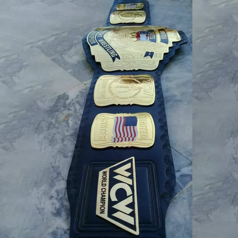 WCW UNITED STATES HEAVYWEIGHT Brass 24k Gold Championship Belt