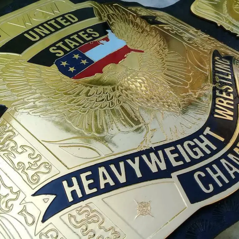 WCW UNITED STATES HEAVYWEIGHT Brass 24k Gold Championship Belt