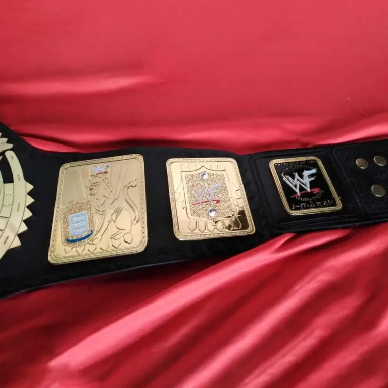 WWF BIG EAGLE BLOCK LOGO Scratch Brass Championship Belt