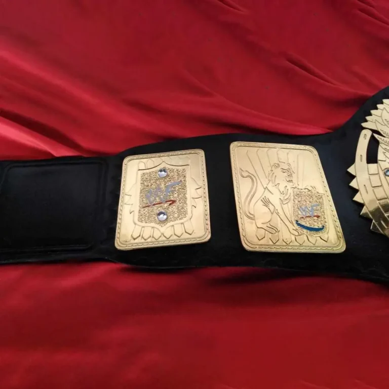 WWF BIG EAGLE BLOCK LOGO Scratch Brass Championship Belt