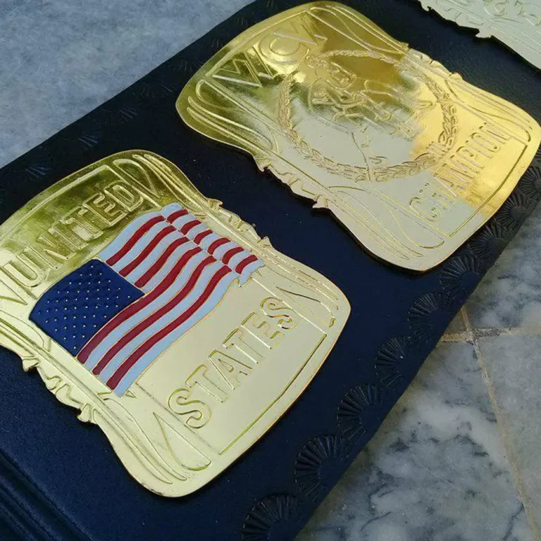 WCW UNITED STATES HEAVYWEIGHT Brass 24k Gold Championship Belt