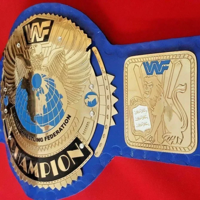 BIG EAGLE WWF ATTITUDE ERA GOLD 24K Championship Title Belt