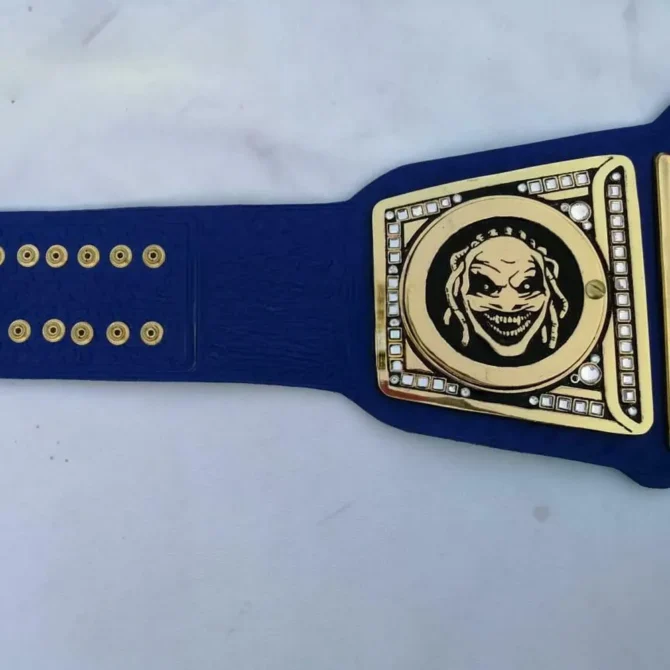 BLUE CUSTOM MADE WWE UNIVERSAL FIEND Zinc Championship Title Belt