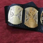 DUAL WWF WINGED EAGLE PLATED 24K GOLD Championship Title Belt