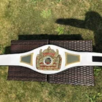 GBC BOXING White Strap Title Belt