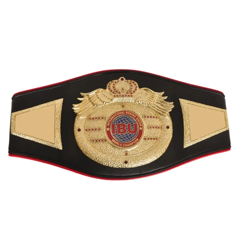 IBU INTERNATIONAL BOXING UNION Black Strap Title Belt