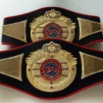 IBU INTERNATIONAL BOXING UNION Black Strap Title Belt