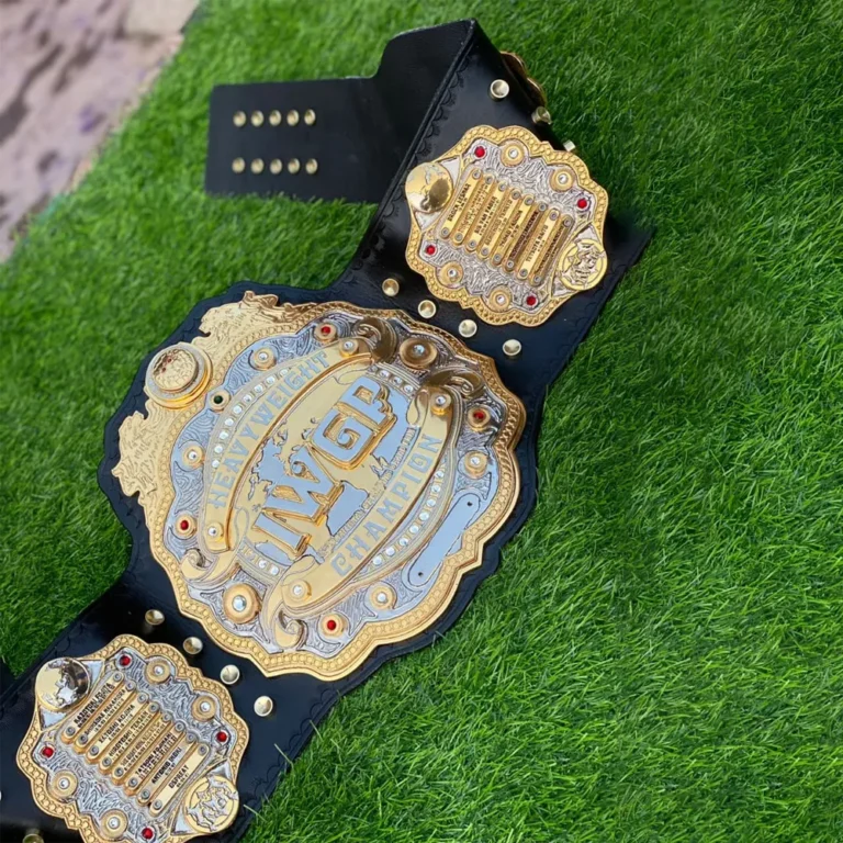 IWGP HEAVYWEIGHT V4 CNC MADE Black Strap CHAMPIONSHIP BELT (Elite Series)