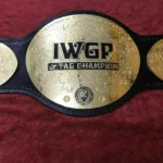 IWGP JR TAG TEAM 24K GOLD Black Strap Championship Belt