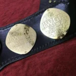 IWGP JR TAG TEAM 24K GOLD Black Strap Championship Belt