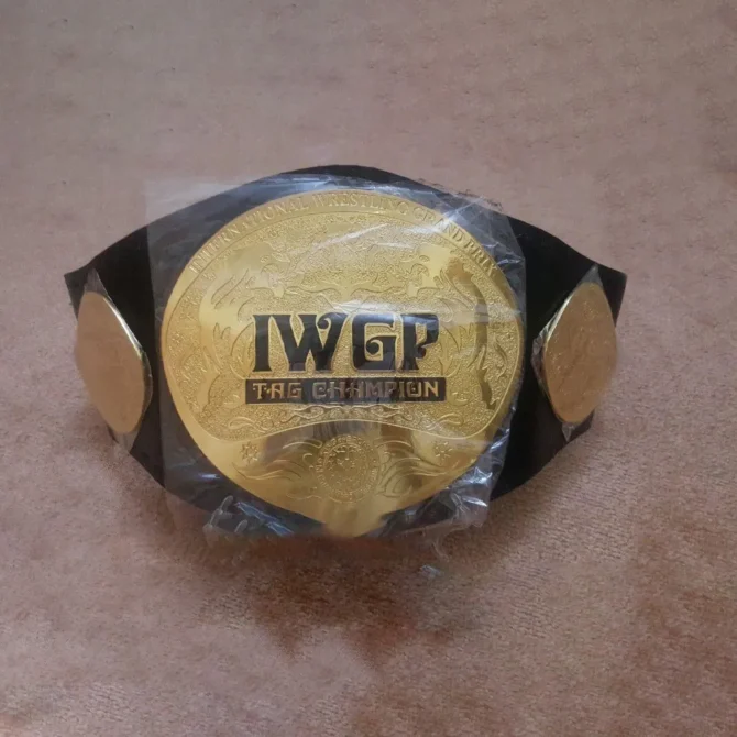 IWGP TAG TEAM Brass 24k Gold Championship Belt