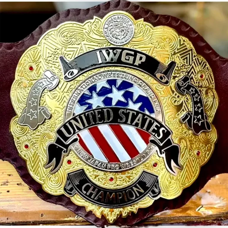 IWGP UNITED STATES Black Strap Championship Title Belt