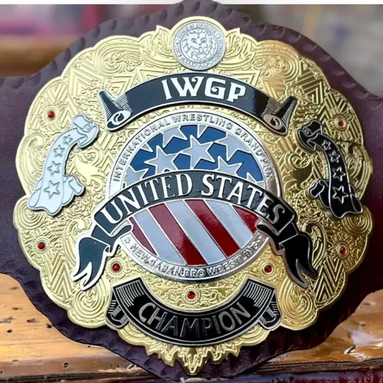 IWGP UNITED STATES Black Strap Championship Title Belt