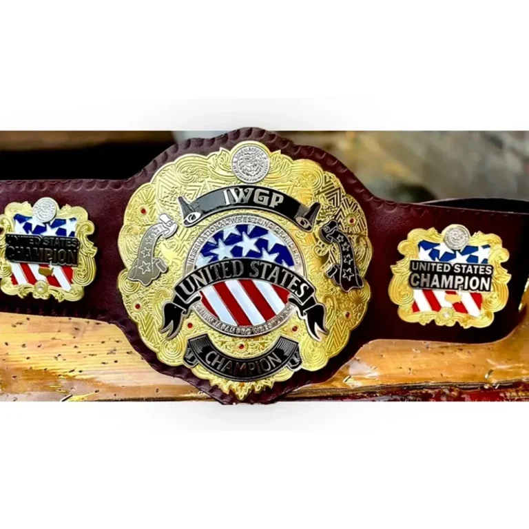 IWGP UNITED STATES Black Strap Championship Title Belt