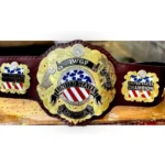 IWGP UNITED STATES DOUBLE STACKED 24k Gold Championship Belt