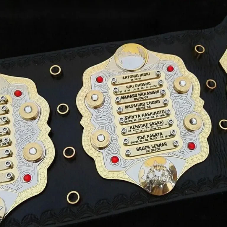 IWGP V4 HEAVYWEIGHT Zinc 24k Gold Championship Belt