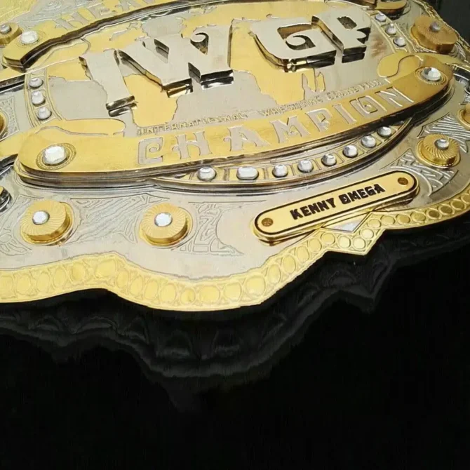 IWGP V4 HEAVYWEIGHT Zinc 24k Gold Championship Belt