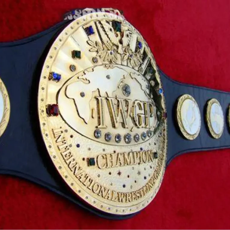 OLD IWGP Zinc 24k Gold Championship Belt