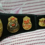 SMOKING SKULL WWF STONE COLD 24K GOLD Championship Title Belt