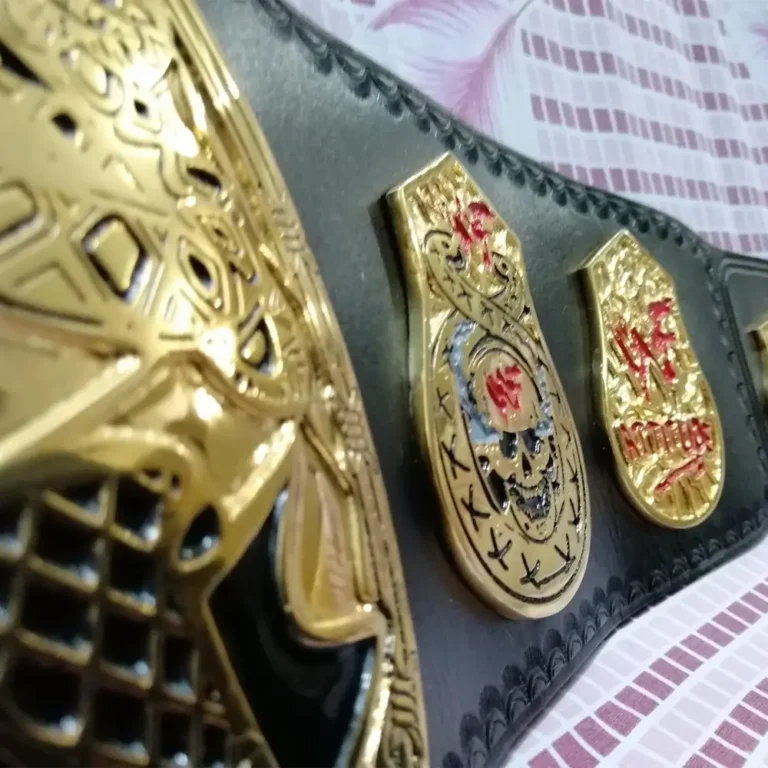 SMOKING SKULL WWF STONE COLD 24K GOLD Championship Title Belt