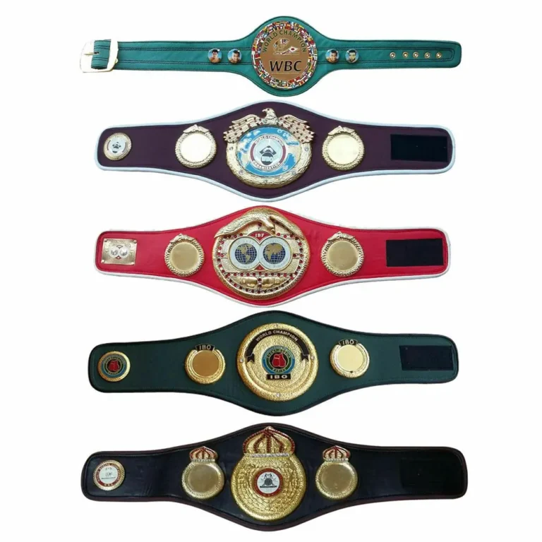 Set of 5 Mini Boxing Championship Title Belts