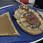 WBF Boxing Championship Blue Strap Title Belt