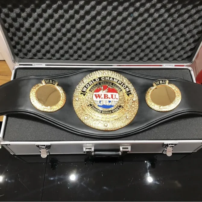 WBU World Boxing Union Custom Made Championship Title Belt