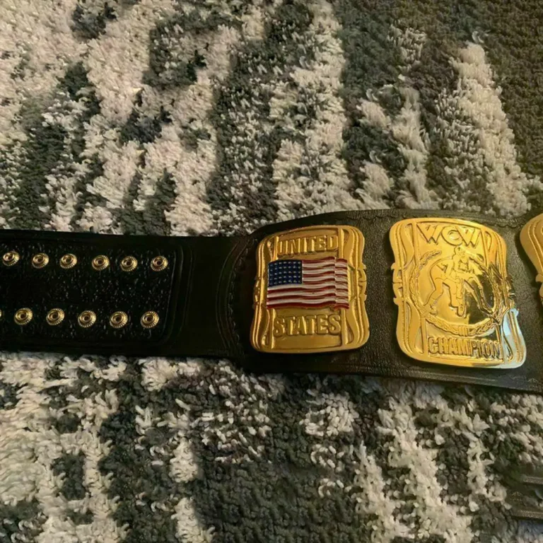 WCW UNITED STATES HEAVYWEIGHT Zinc 24K Gold Championship Belt