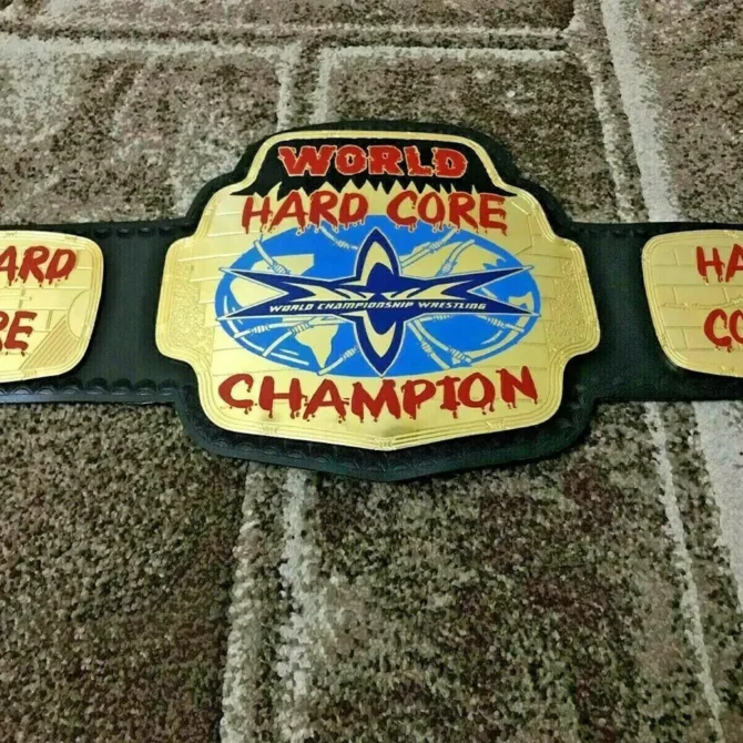 WCW WORLD HARDCORE Brass Authentic Championship Belt