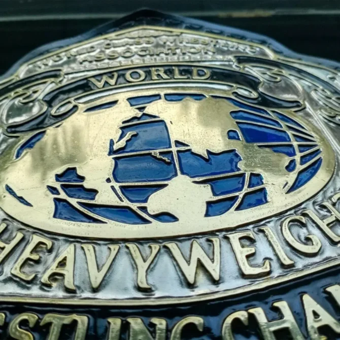 WCWA WORLD CLASS HEAVYWEIGHT Zinc Championship Belt