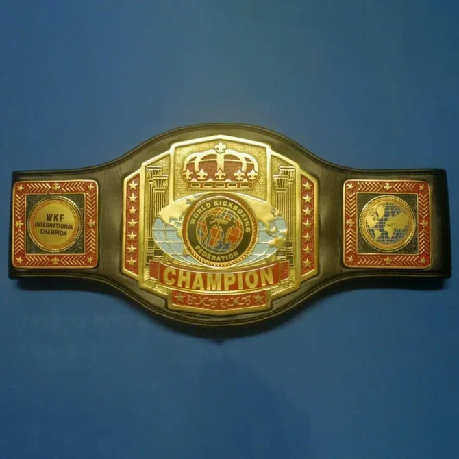 WKF WORLD KICKBOXING Championship Title Belt