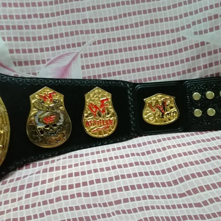 WWE Brass Smoking Skull 24K Gold Championship Belt