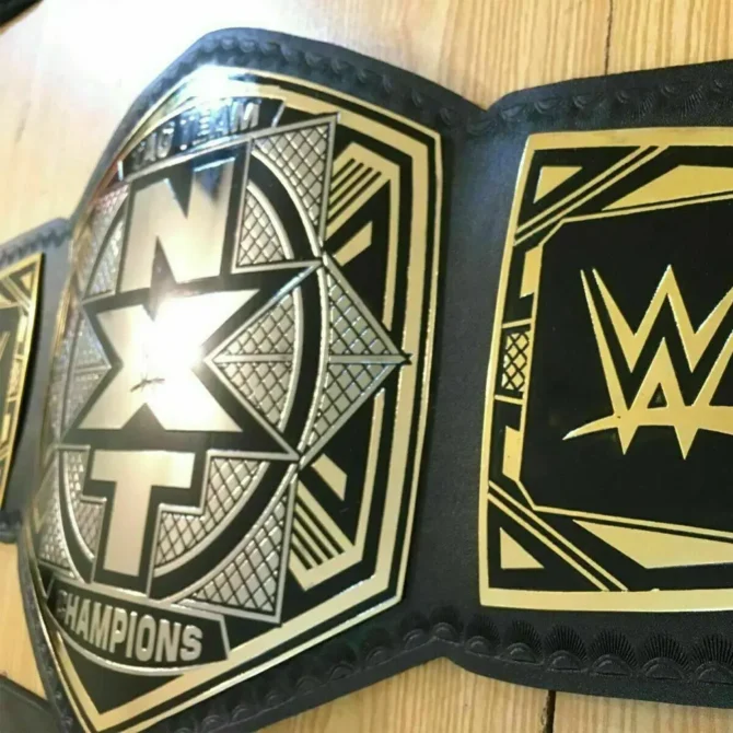 WWE NXT TAG TEAM Brass Authentic Championship Belt