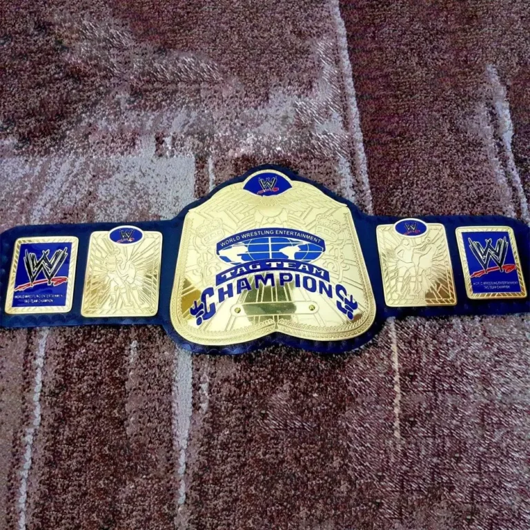 WWE TAG TEAM Brass 24k Gold Championship Belt