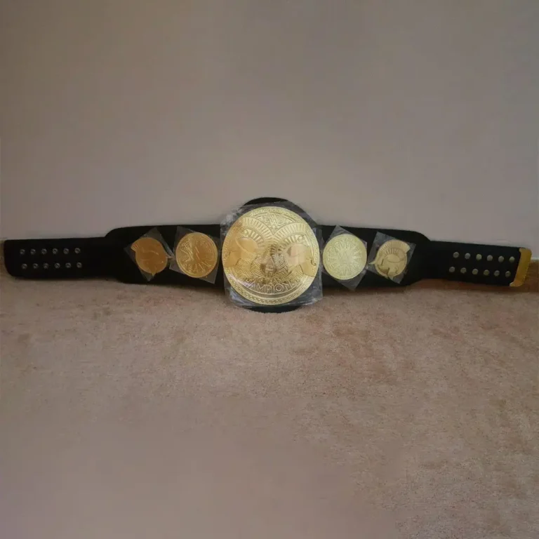 WWE WORLD TAG TEAM Brass 24k Gold Championship Title Belt