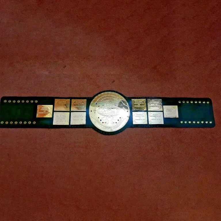 WWF BIG GREEN Brass Championship Title Belt