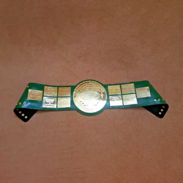 WWF BIG GREEN Brass Championship Title Belt