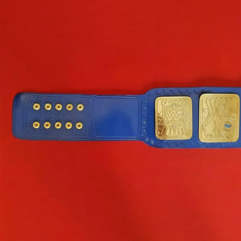 WWF BLUE BIG EAGLE Brass Championship Title Belt