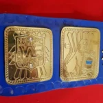 WWF BLUE BIG EAGLE Brass Championship Title Belt