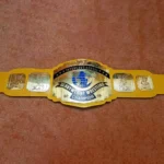 WWF INTERCONTINENTAL BRASS YELLOW STRAP Championship Belt